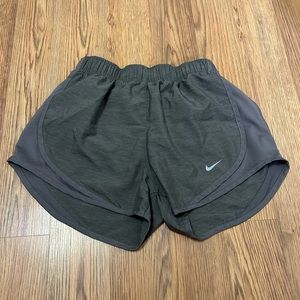 Women’s gray Nike workout shorts, size extra small